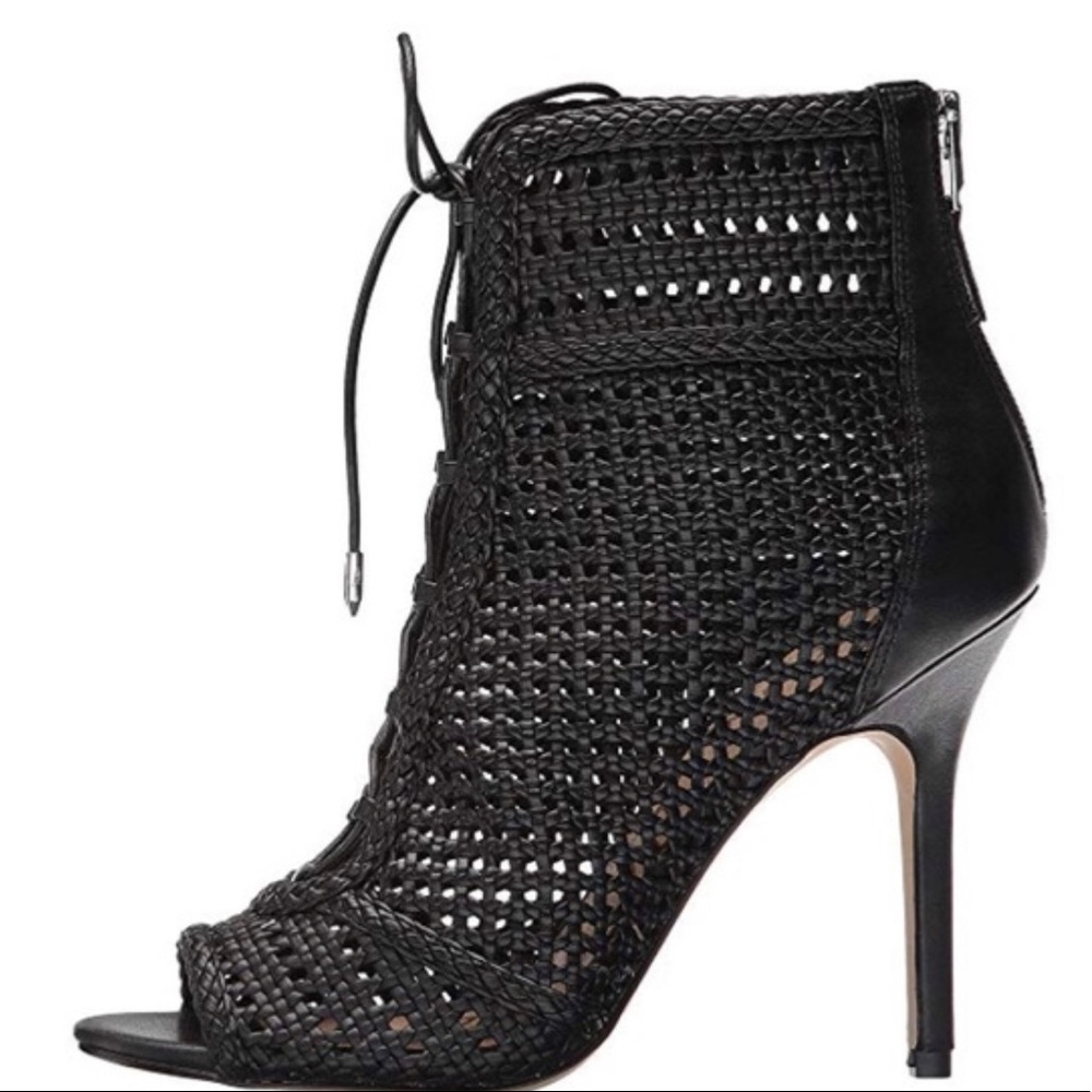 Sam Edelman Lace up Woven Stiletto Sz 7.5